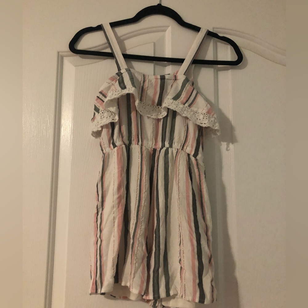 Justice romper with pockets.
